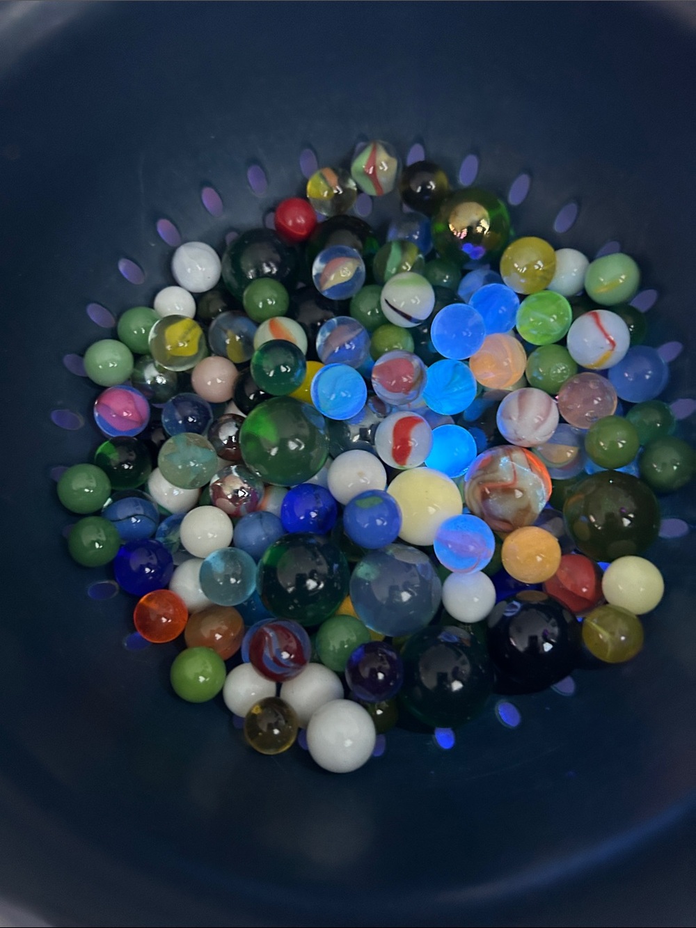 Mixed Glass Marbles Collection - Multicolor